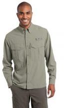 Eddie Bauer® Adult Unisex 2.3-ounce, 100% polyester Long Sleeve Performance Fishing Shirt